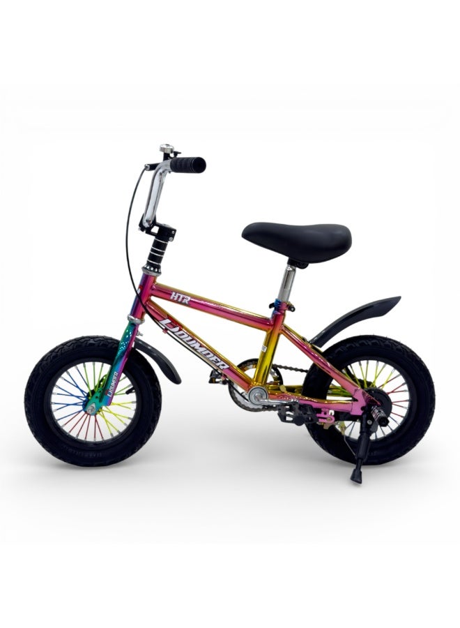 Doumoer Rally Kids Bicycle 12 Inch Aurora BMX (DM-12-5353-BMX) | Steel Frame | Rear Drum Brake | Age 2–4 - Image 3